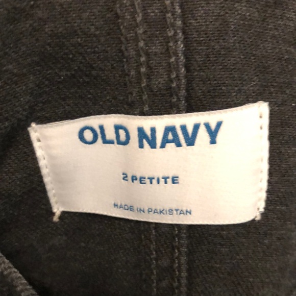 NWOT BLACK DENIM DISTRESSED OVERALLS - Picture 4 of 7